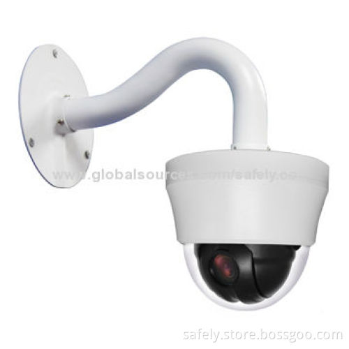10x Indoor Mini Zoom PTZ Speed Dome Camera, 540TVL Resolution, 12V DC/3A Power Supply